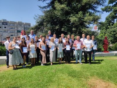 Slavnostn&iacute; ukončen&iacute; st&aacute;že v Portugalsku